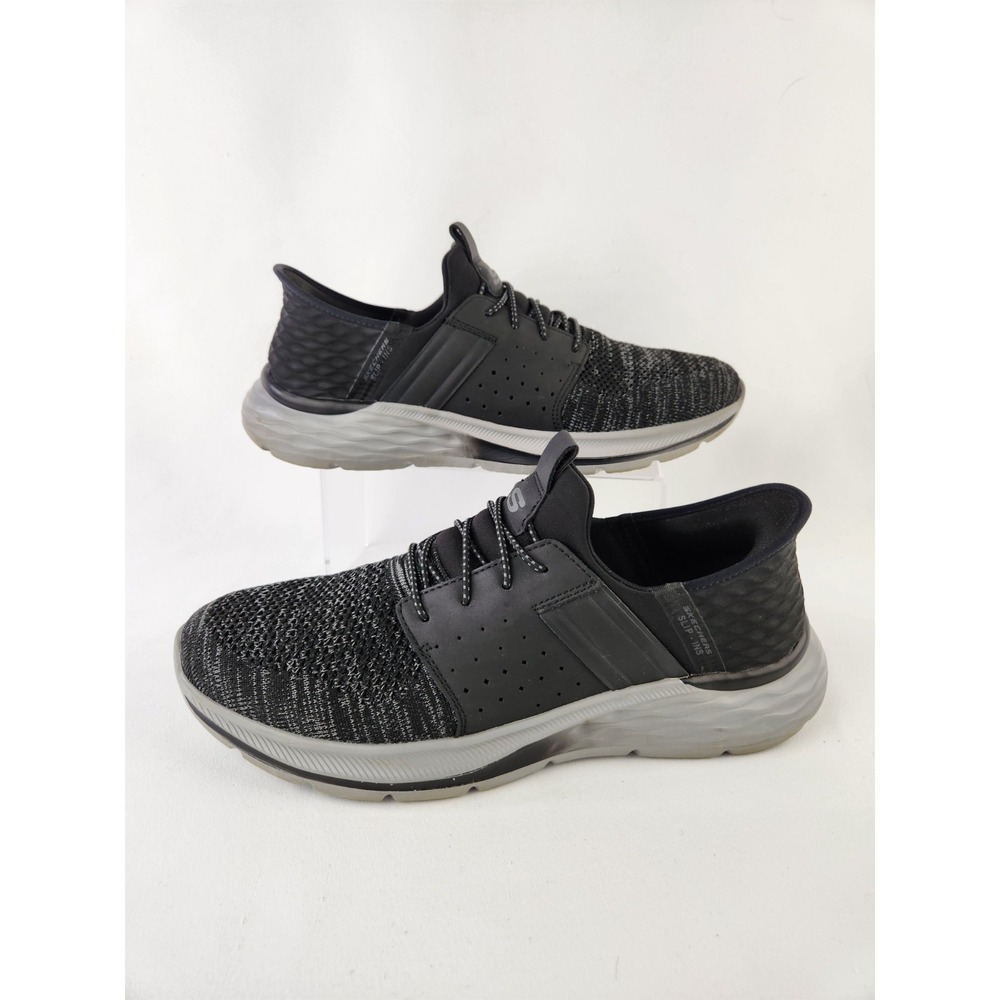 Skechers Hands Free Slip-ins Relaxed Fit MEN'S 11 SNEAKER Garner Newick shoe Blk